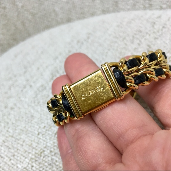Authentic CHANEL Premiere watch gold black Large size - Picture 7 of 16